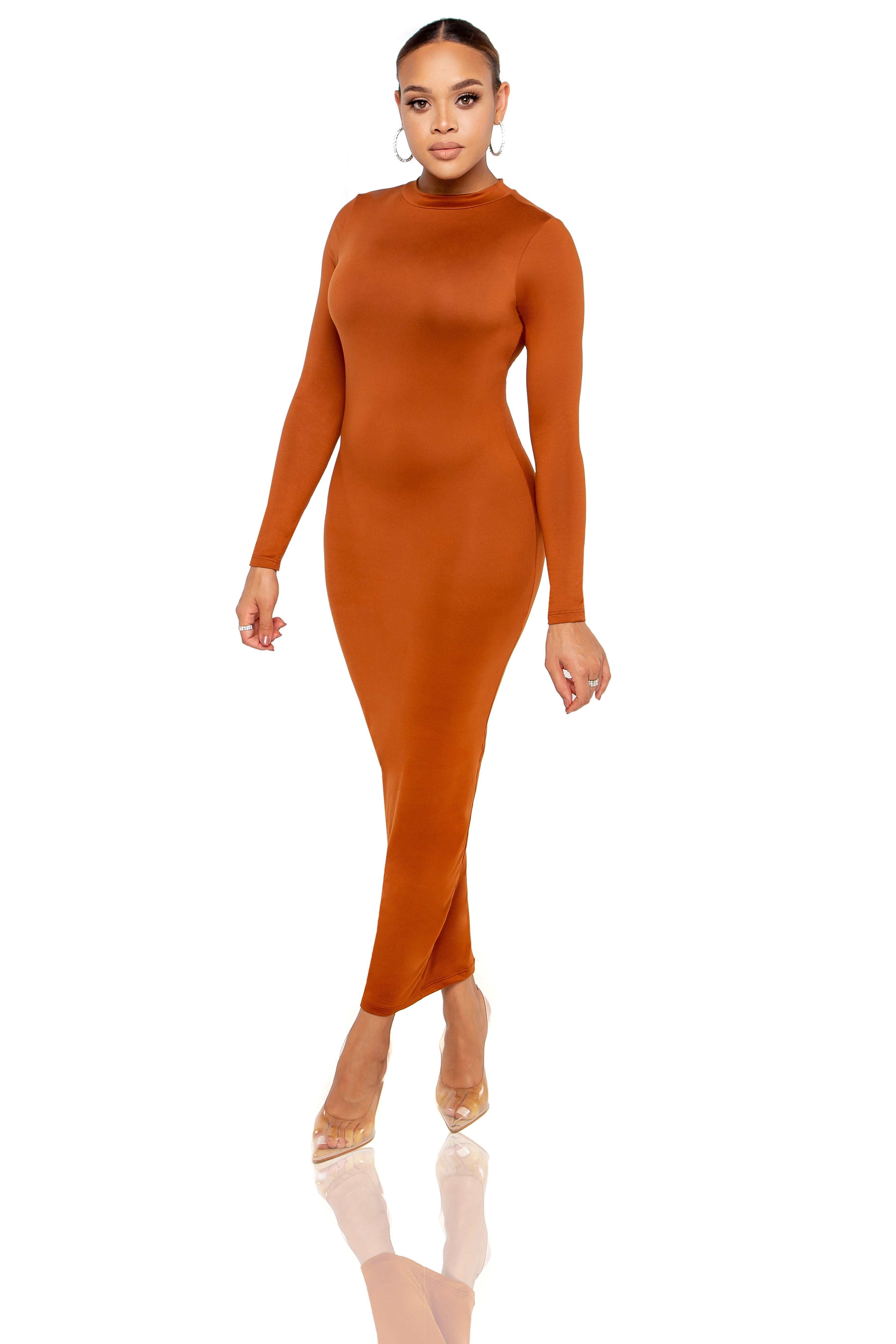 Sienna Midi Dress - Camel
