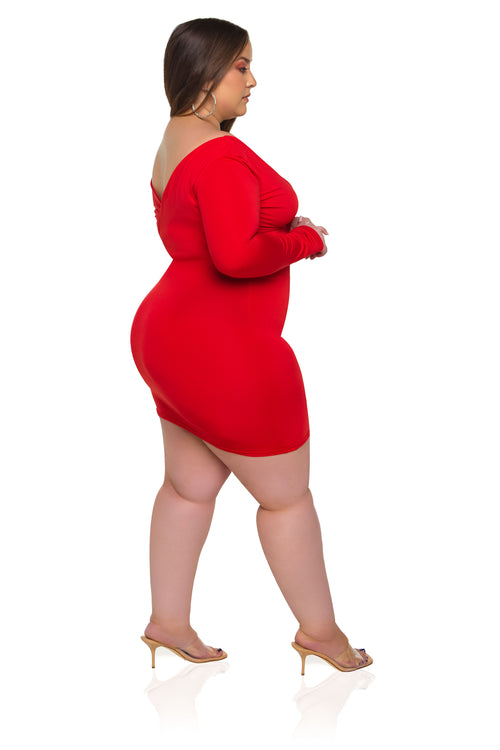 Lucia Mini Dress - Red - ShopLuvB
